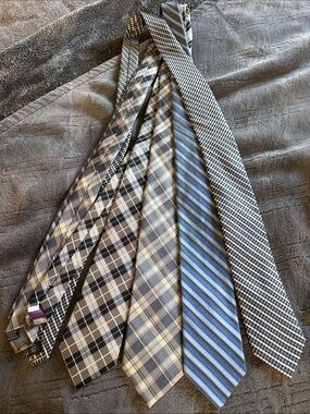 Calvin Klein Men's Ties in Blue, Gray, Black, Cream